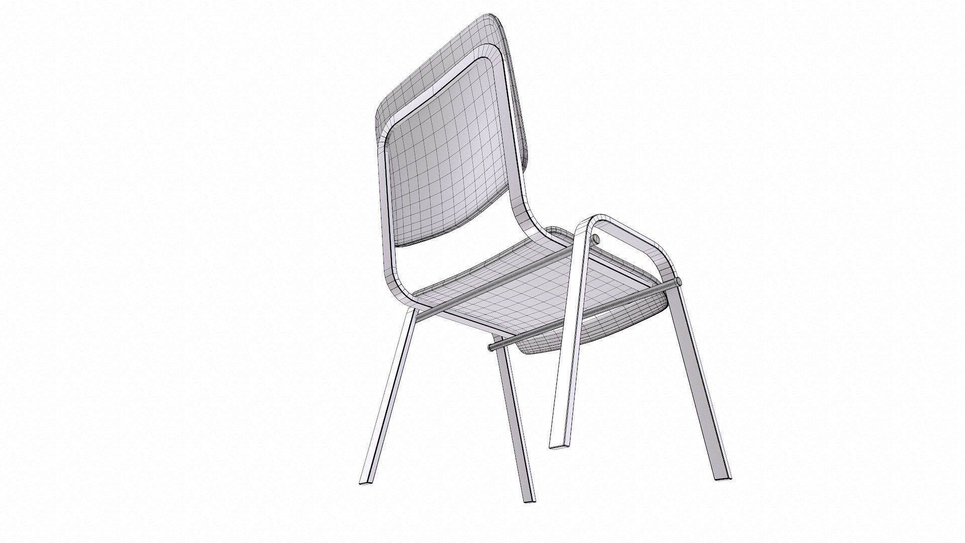 Chair Low-poly PBR Free low-poly 3D model_10
