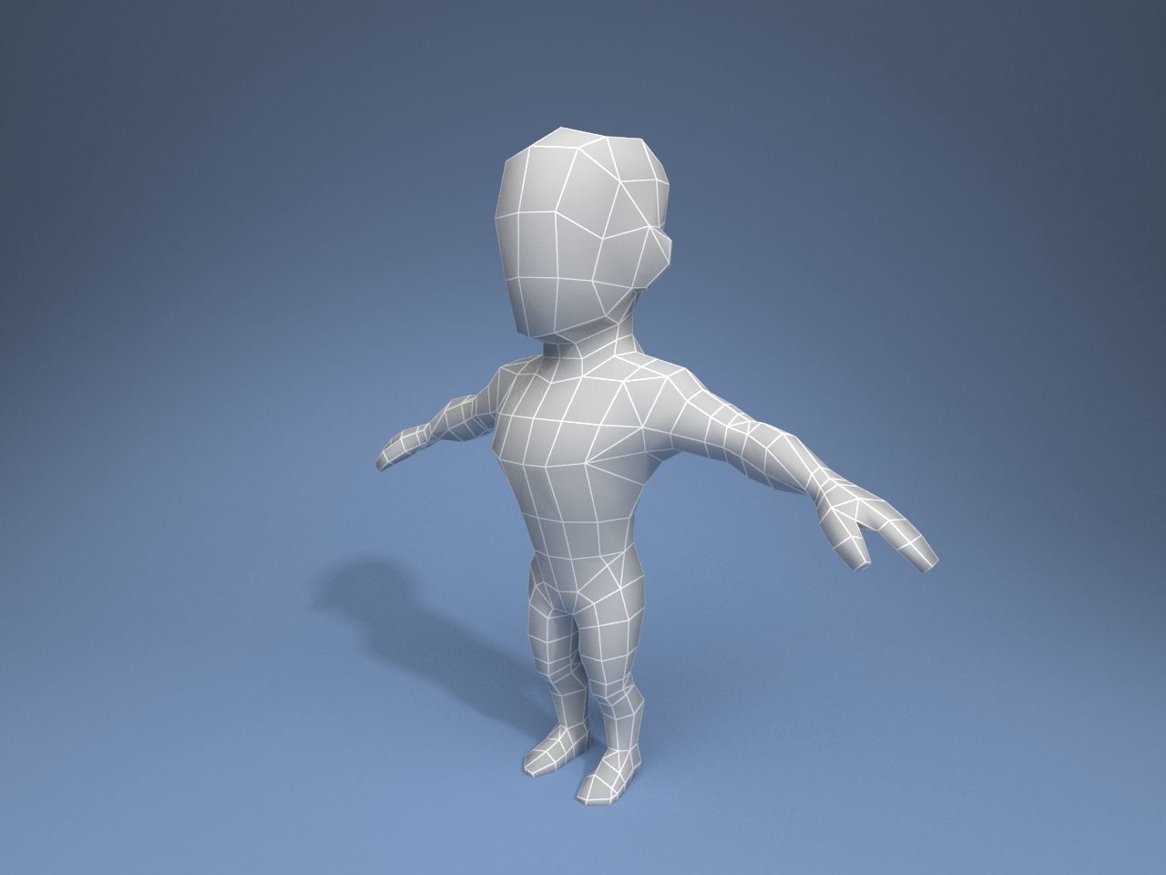 Chef master Low-poly 3D model_9