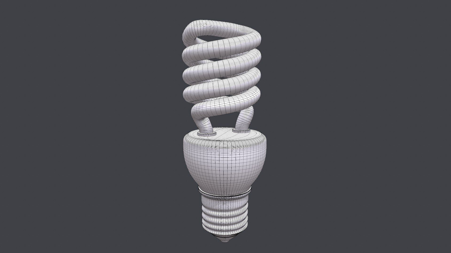 CFL Light Bulb PBR Free 3D model_12