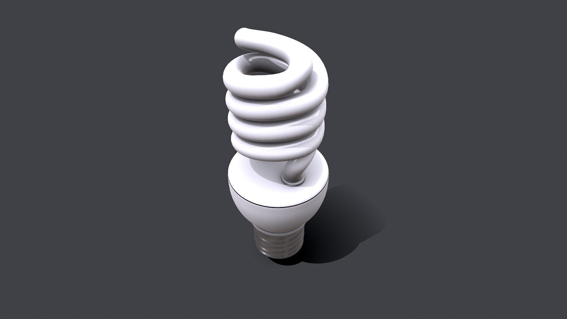 CFL Light Bulb PBR Free 3D model_9