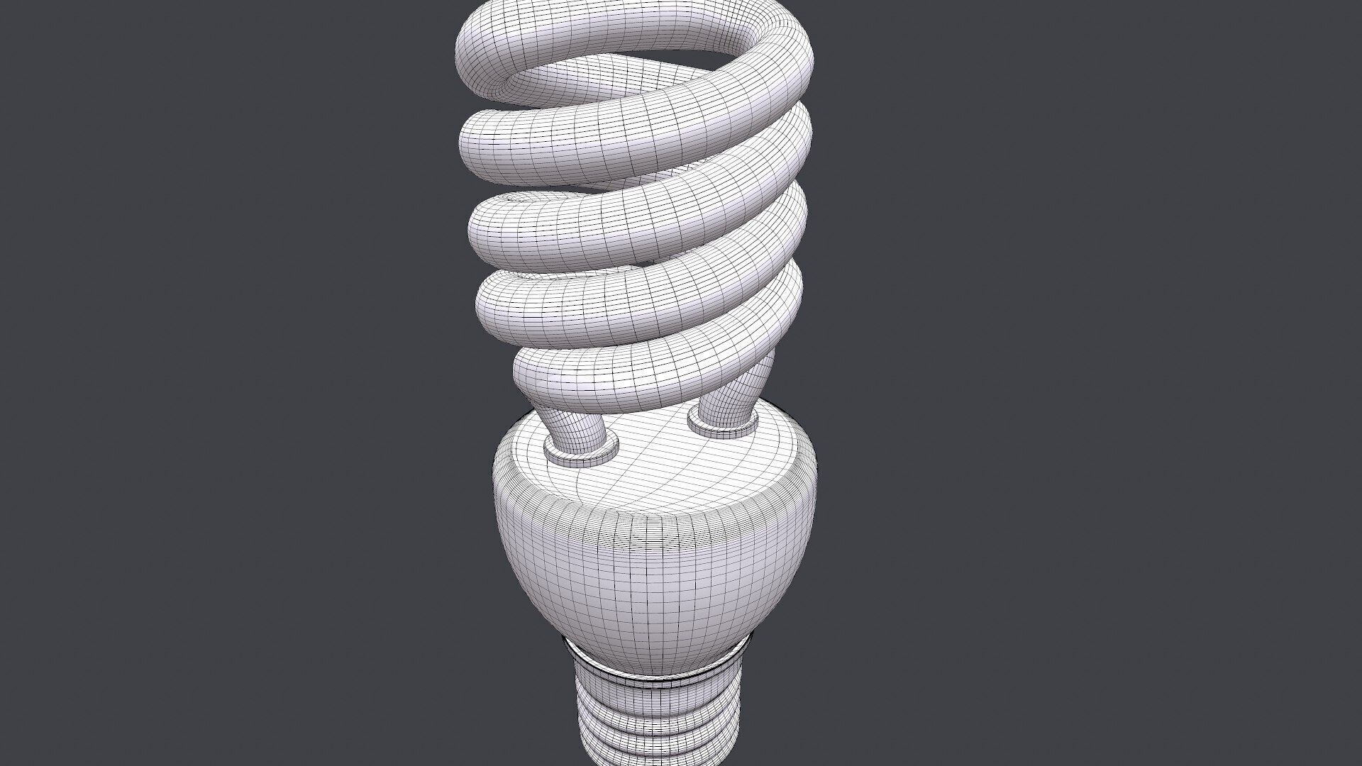 CFL Light Bulb PBR Free 3D model_16