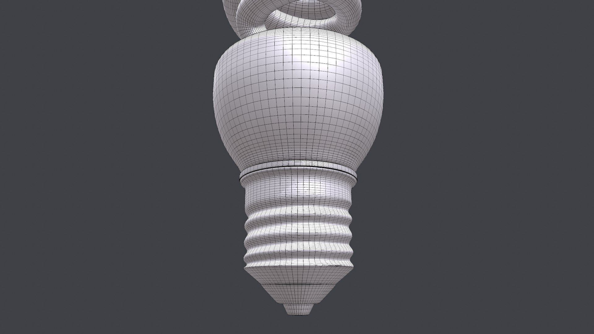 CFL Light Bulb PBR Free 3D model_14
