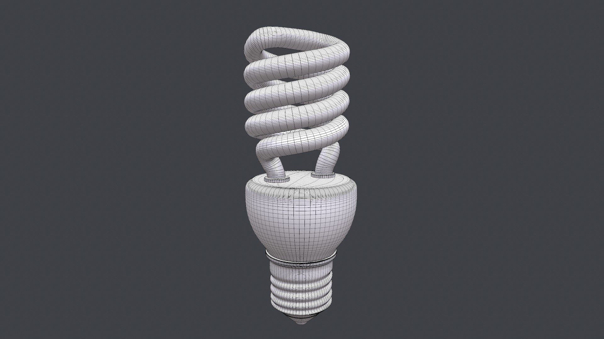 CFL Light Bulb PBR Free 3D model_11