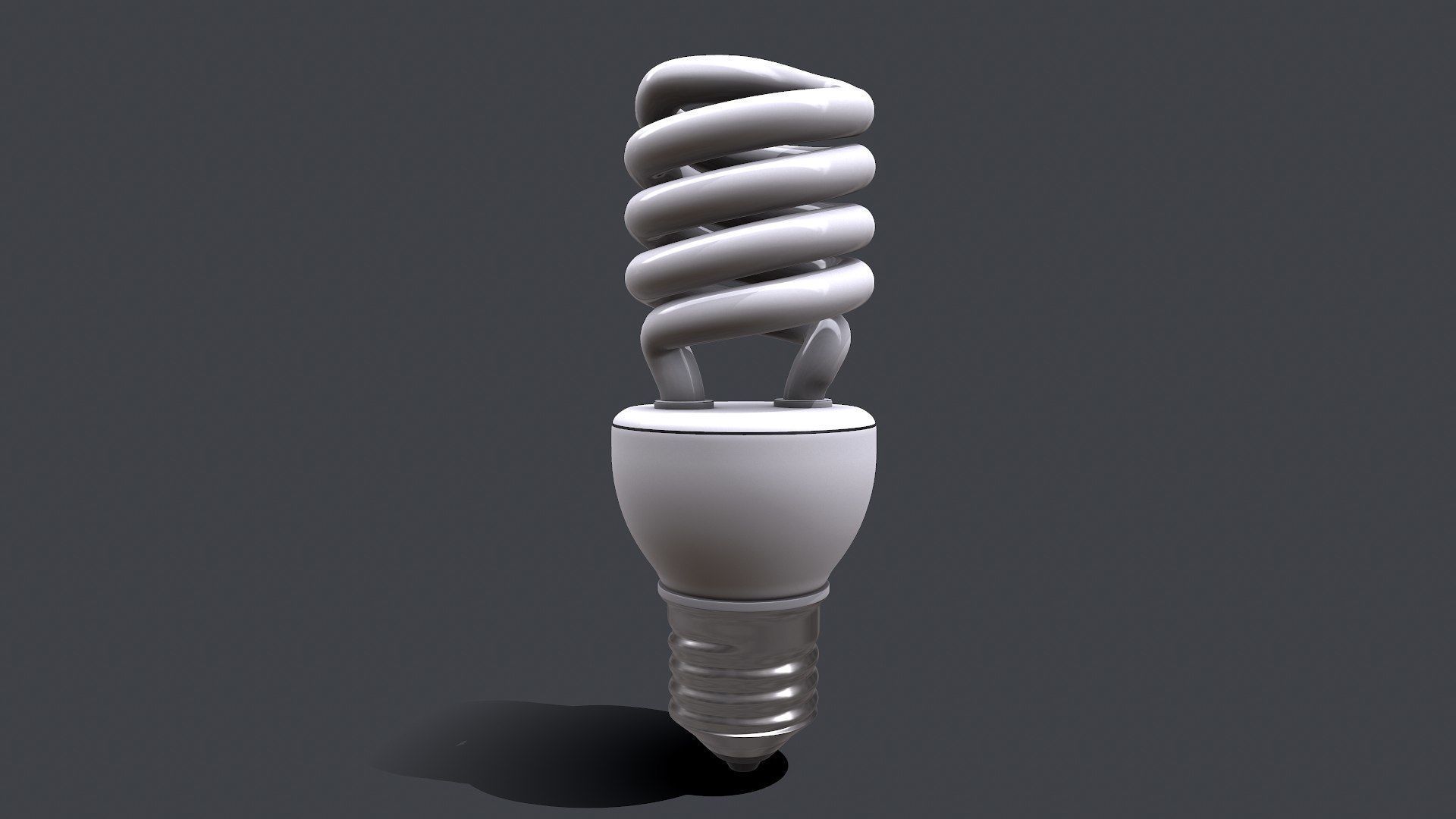 CFL Light Bulb PBR Free 3D model_5