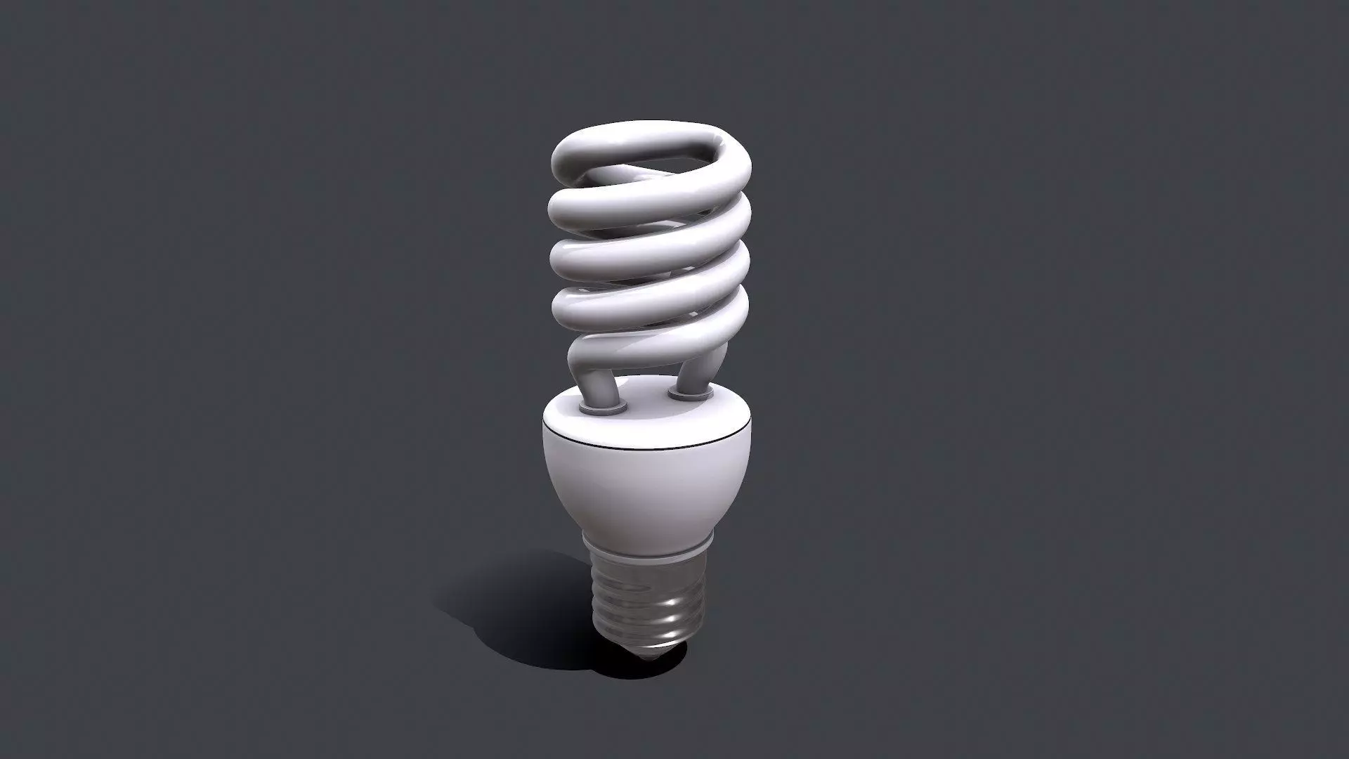 CFL Light Bulb PBR Free 3D model_0