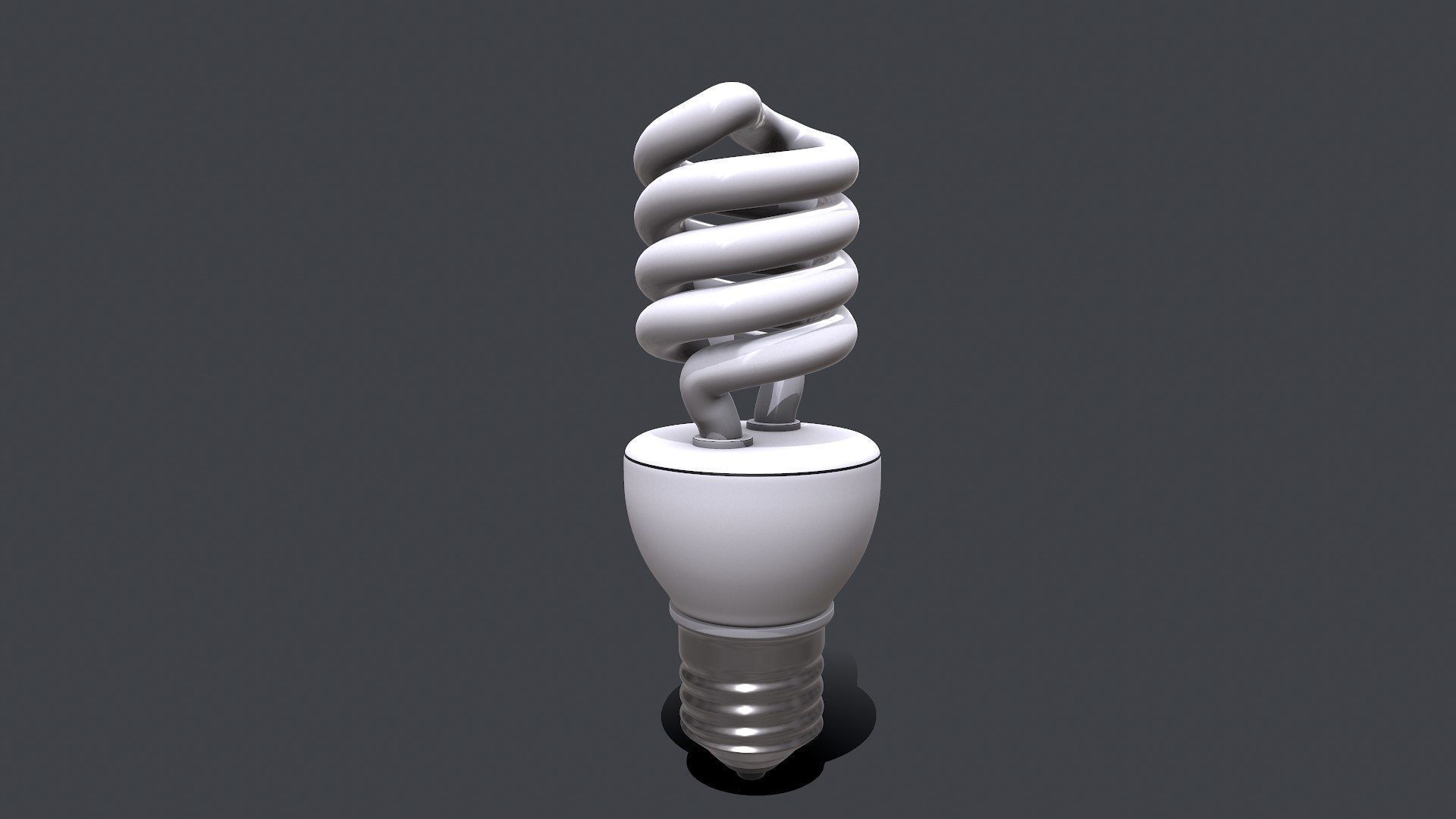 CFL Light Bulb PBR Free 3D model_2