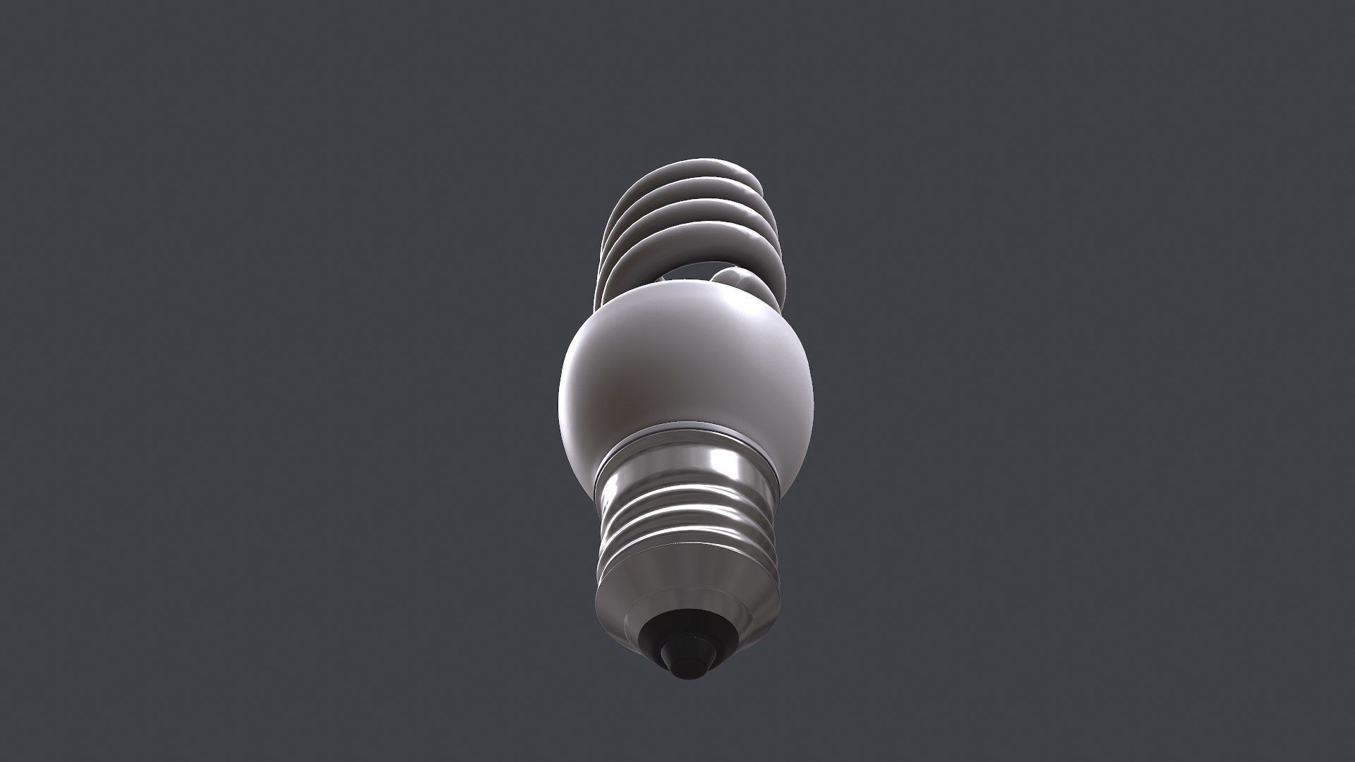 CFL Light Bulb PBR Free 3D model_3