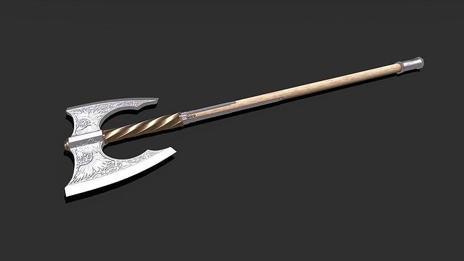 Berserker Axe Low-poly PBR Low-poly 3D model