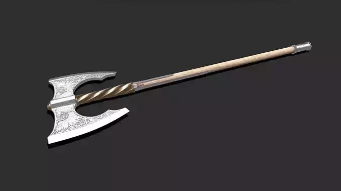 Berserker Axe Low-poly PBR
