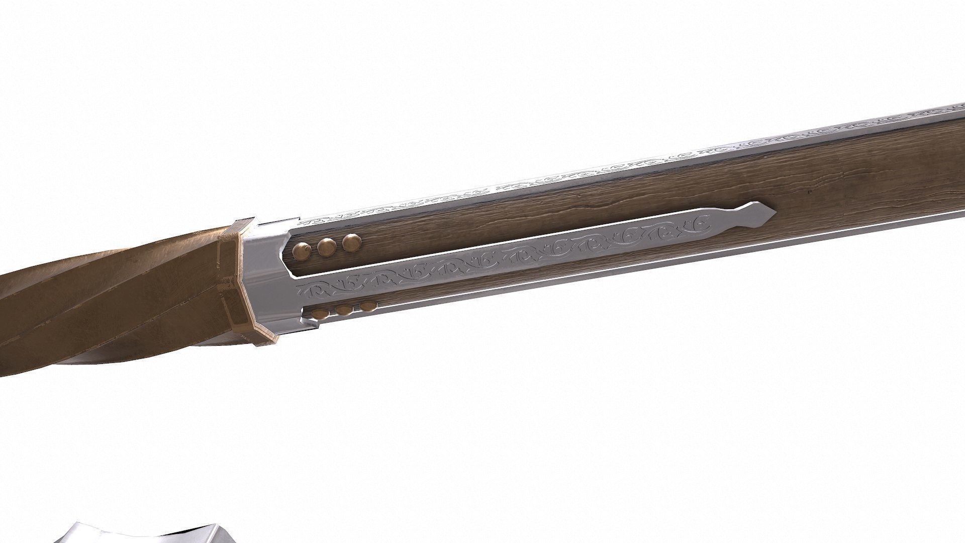 Berserker Axe Low-poly PBR Low-poly 3D model_21