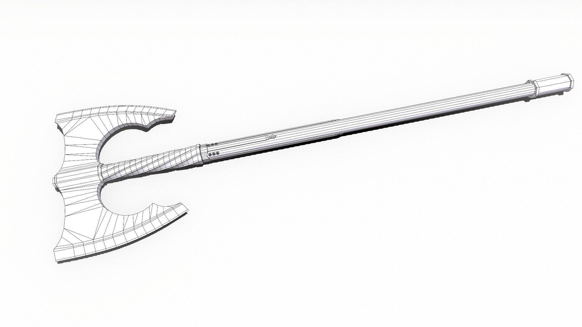 Berserker Axe Low-poly PBR Low-poly 3D model_24