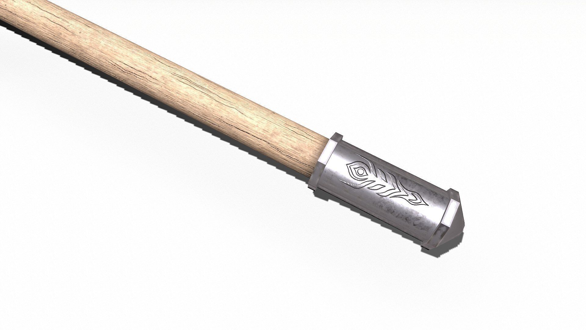 Berserker Axe Low-poly PBR Low-poly 3D model_18