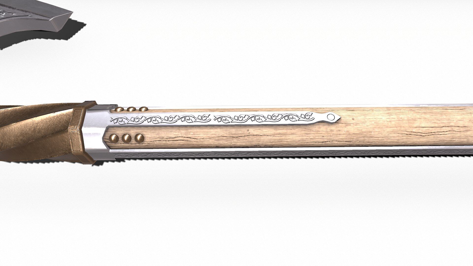 Berserker Axe Low-poly PBR Low-poly 3D model_12