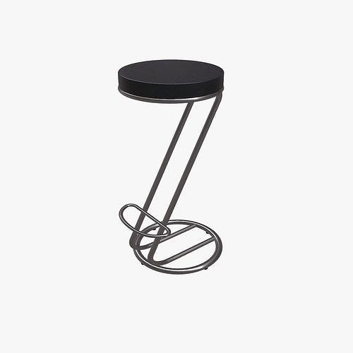 Barstool PBR Free 3D model