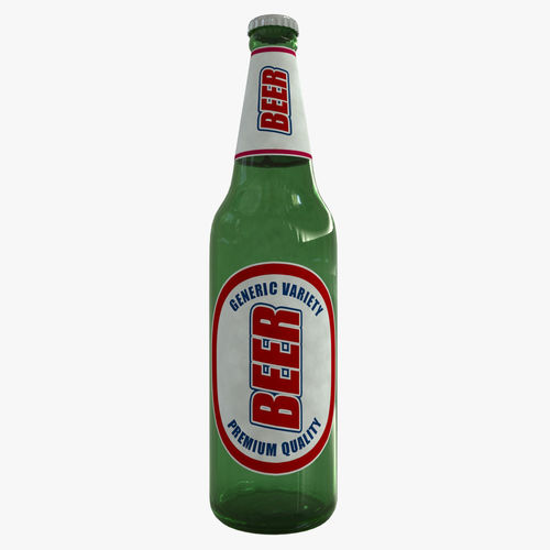 Generic Beer Bottle 3D model