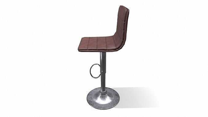 Bar Stool1 Low-poly PBR Low-poly 3D model 5
