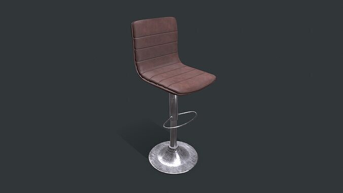 Bar Stool1 Low-poly PBR Low-poly 3D model