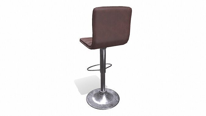 Bar Stool1 Low-poly PBR Low-poly 3D model 6