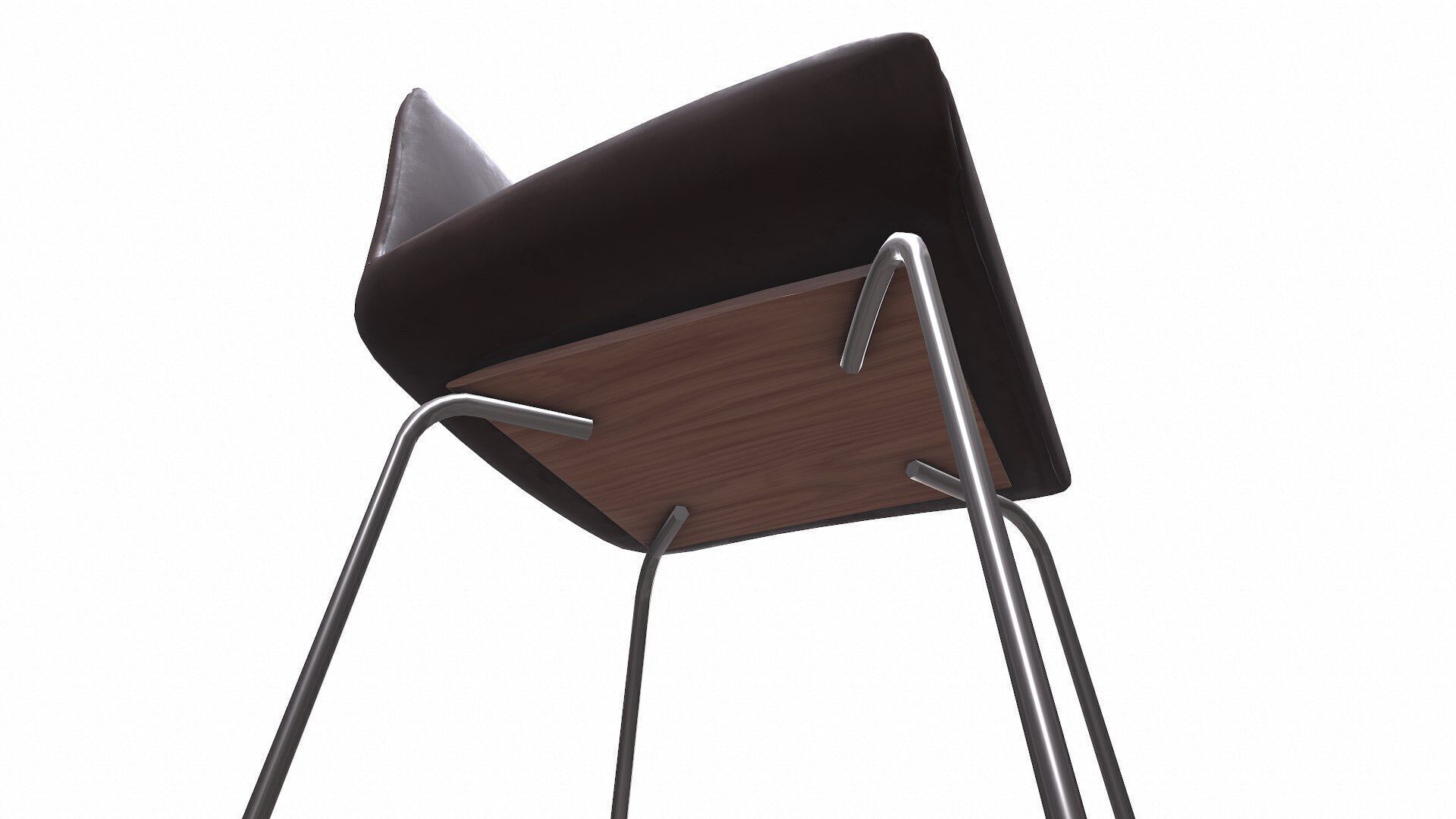 Bar Stool Low-poly PBR Low-poly 3D model_9