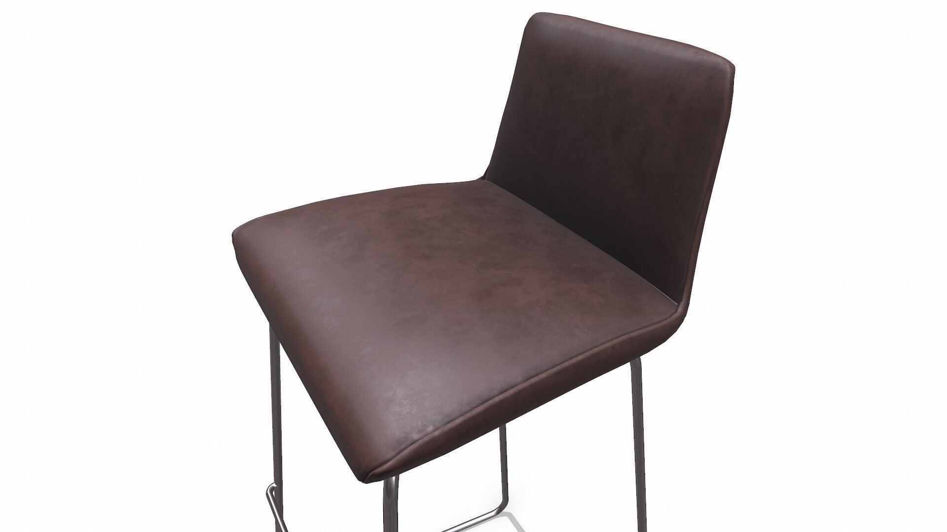 Bar Stool Low-poly PBR Low-poly 3D model_10