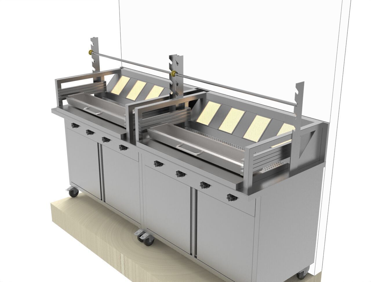 BBQ-GRILL shawarma  3D model_5