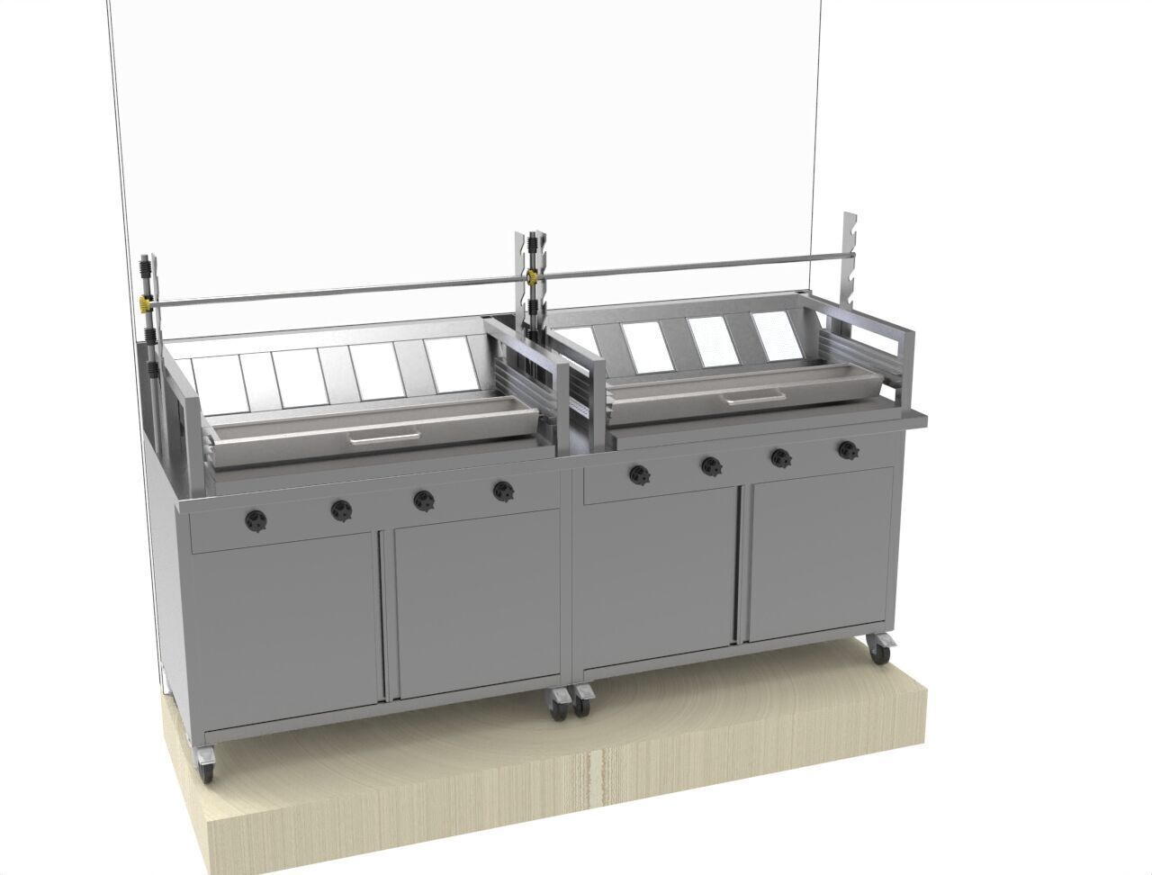 BBQ-GRILL shawarma  3D model_4