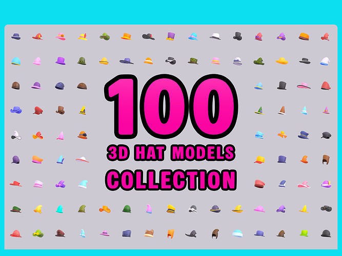 Hat Collection Vol 1 3D model