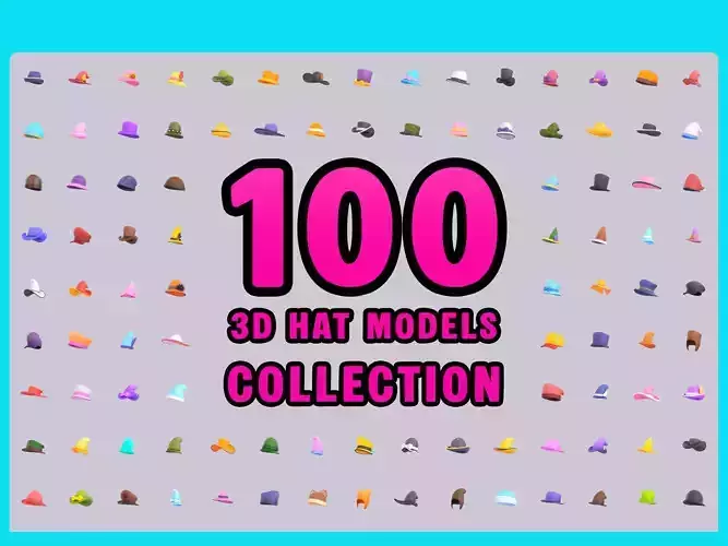 Hat Collection Vol 1 3D model