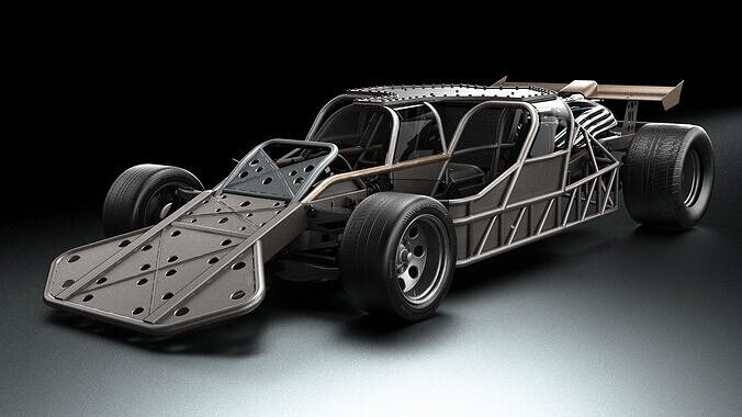 Fast and Furious 6 Custom Flip Car Low-poly 3D model