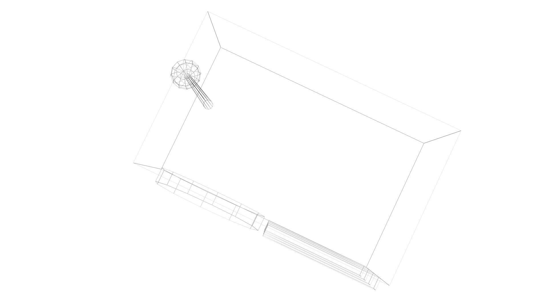 Low Poly Game Ready Radio Low-poly 3D model_13