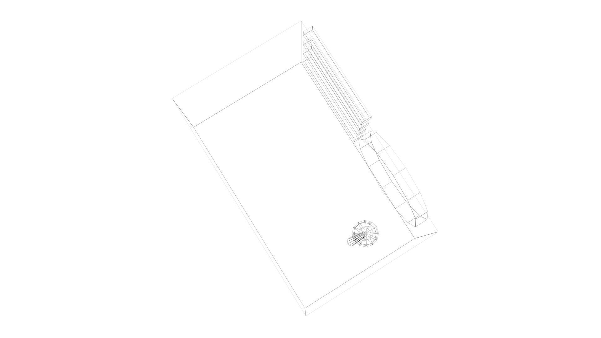 Low Poly Game Ready Radio Low-poly 3D model_15