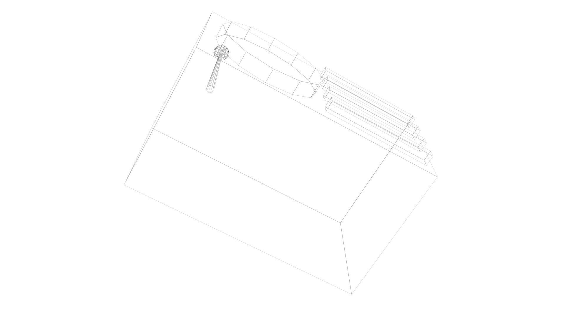 Low Poly Game Ready Radio Low-poly 3D model_16