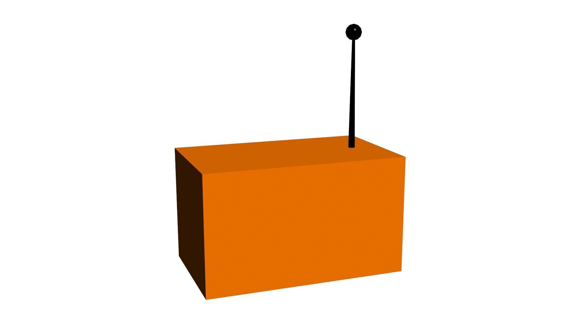 Low Poly Game Ready Radio Low-poly 3D model_2