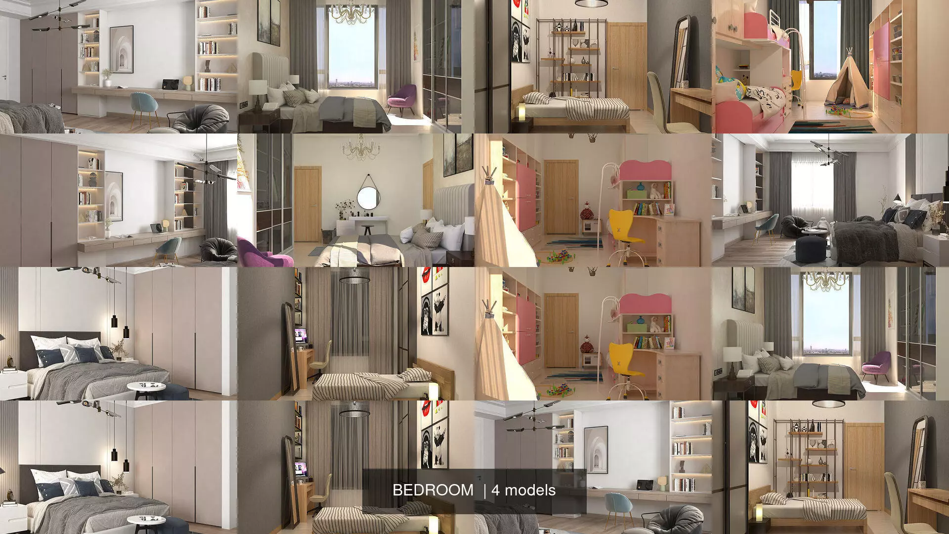 BEDROOM  3D Model Collection_0