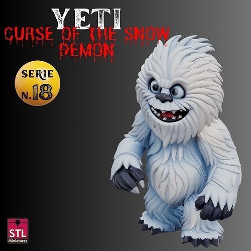 STL File Yeti Curse of the Snow Demon 3D print model