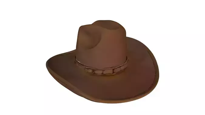 Cowboy Hat Low-poly 3D model