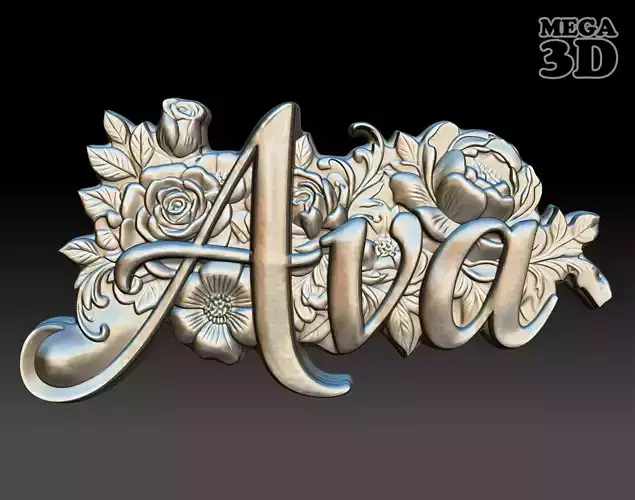 Ava Floral Name Pendant - 250707