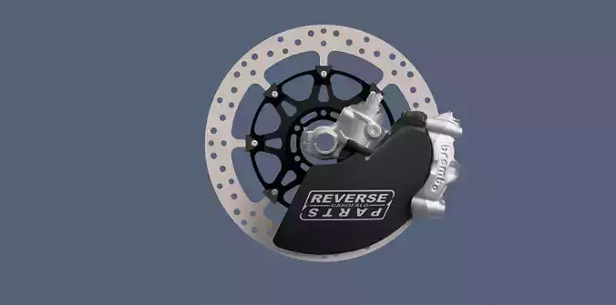 duct brake gp ktm smr 450 husqvarna fs 450 3D model