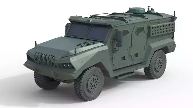 Patriot II Protected Mobility Vehicle  Low-poly 3D model