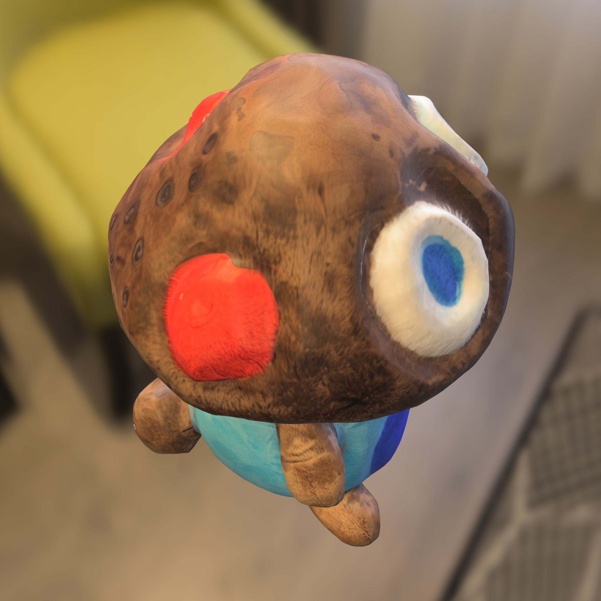 Mushroom Buddy Low-poly 3D model_4