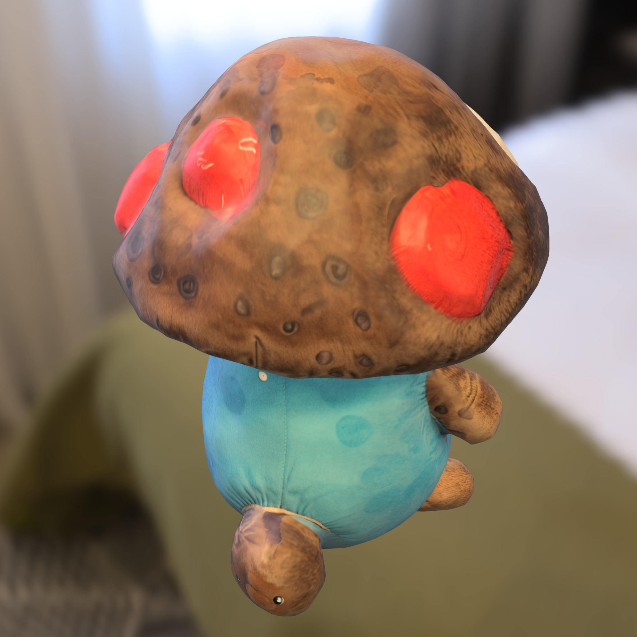 Mushroom Buddy Low-poly 3D model_3