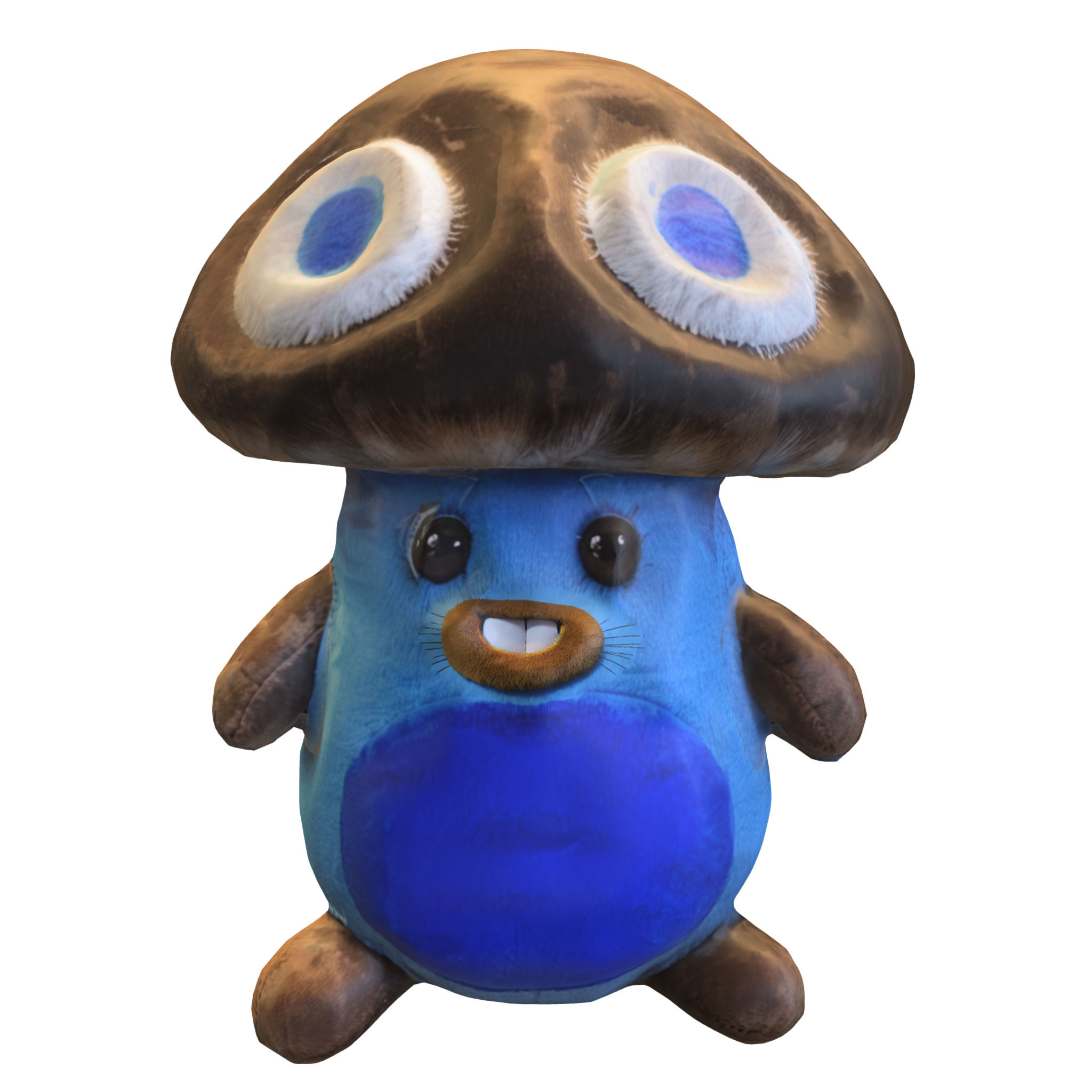 Mushroom Buddy Low-poly 3D model_6