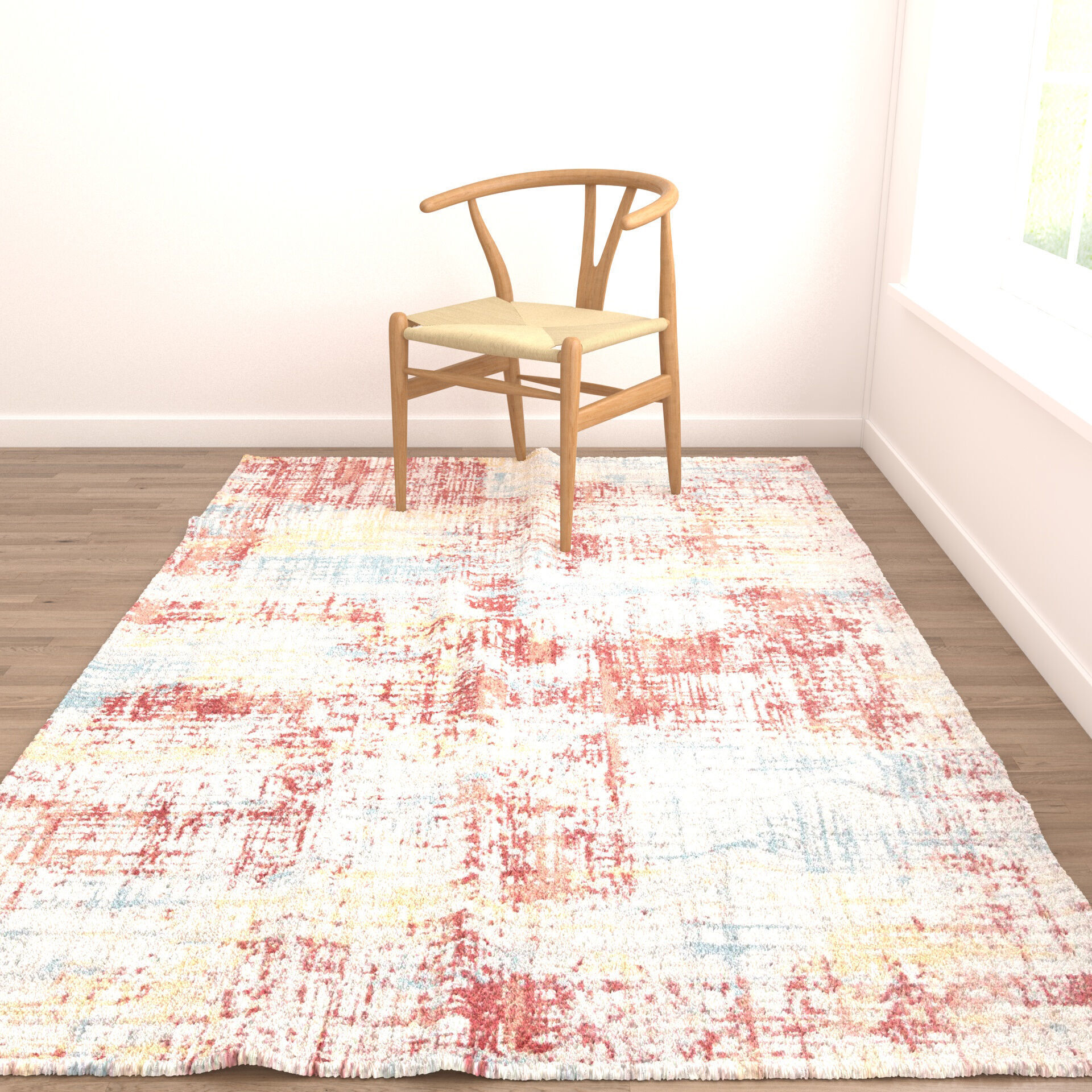 Rugs No 1037 Low-poly 3D model_4