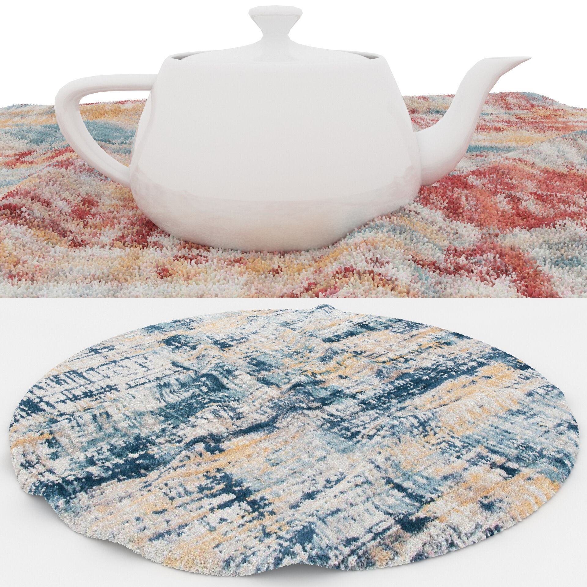 Rugs No 1037 Low-poly 3D model_1