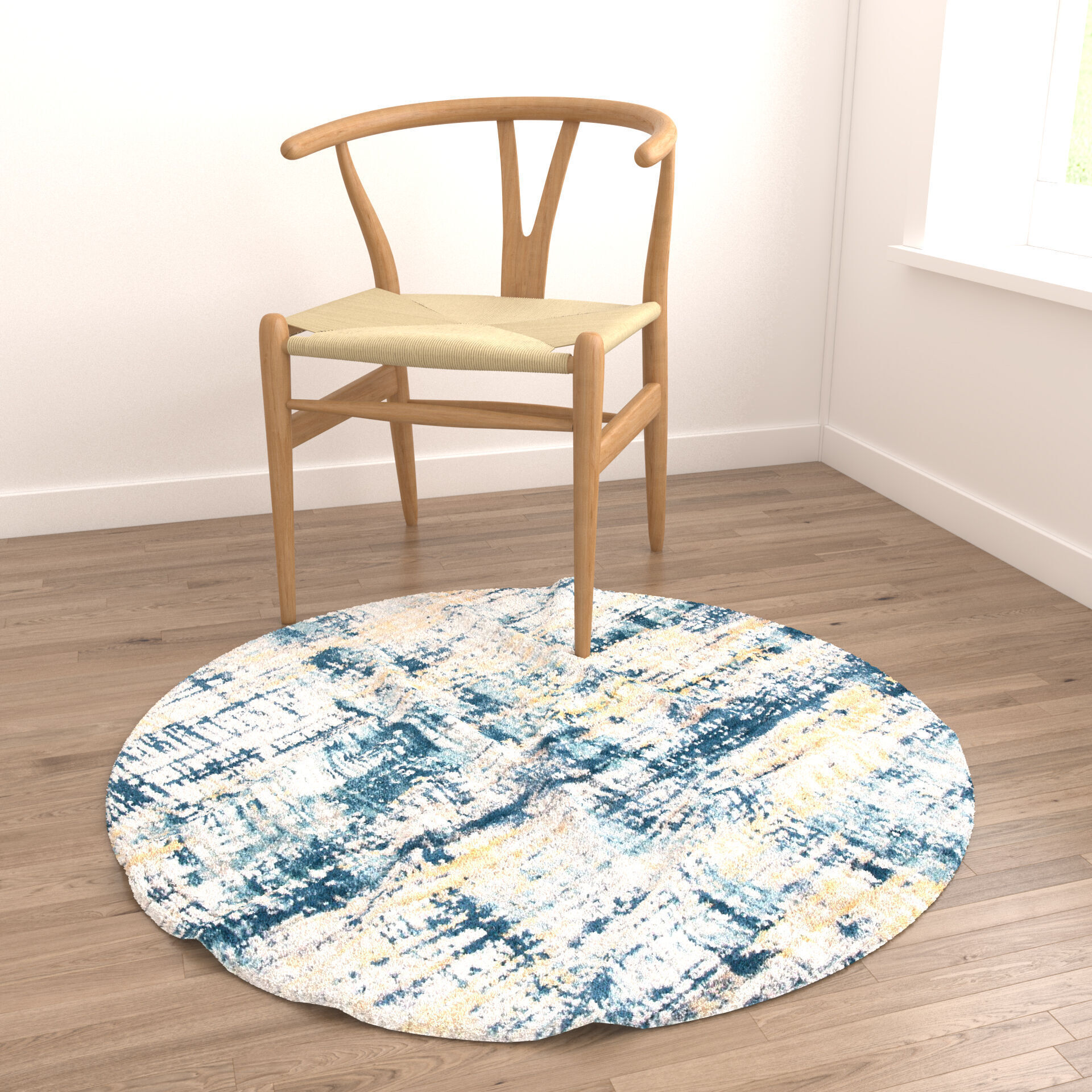 Rugs No 1037 Low-poly 3D model_3