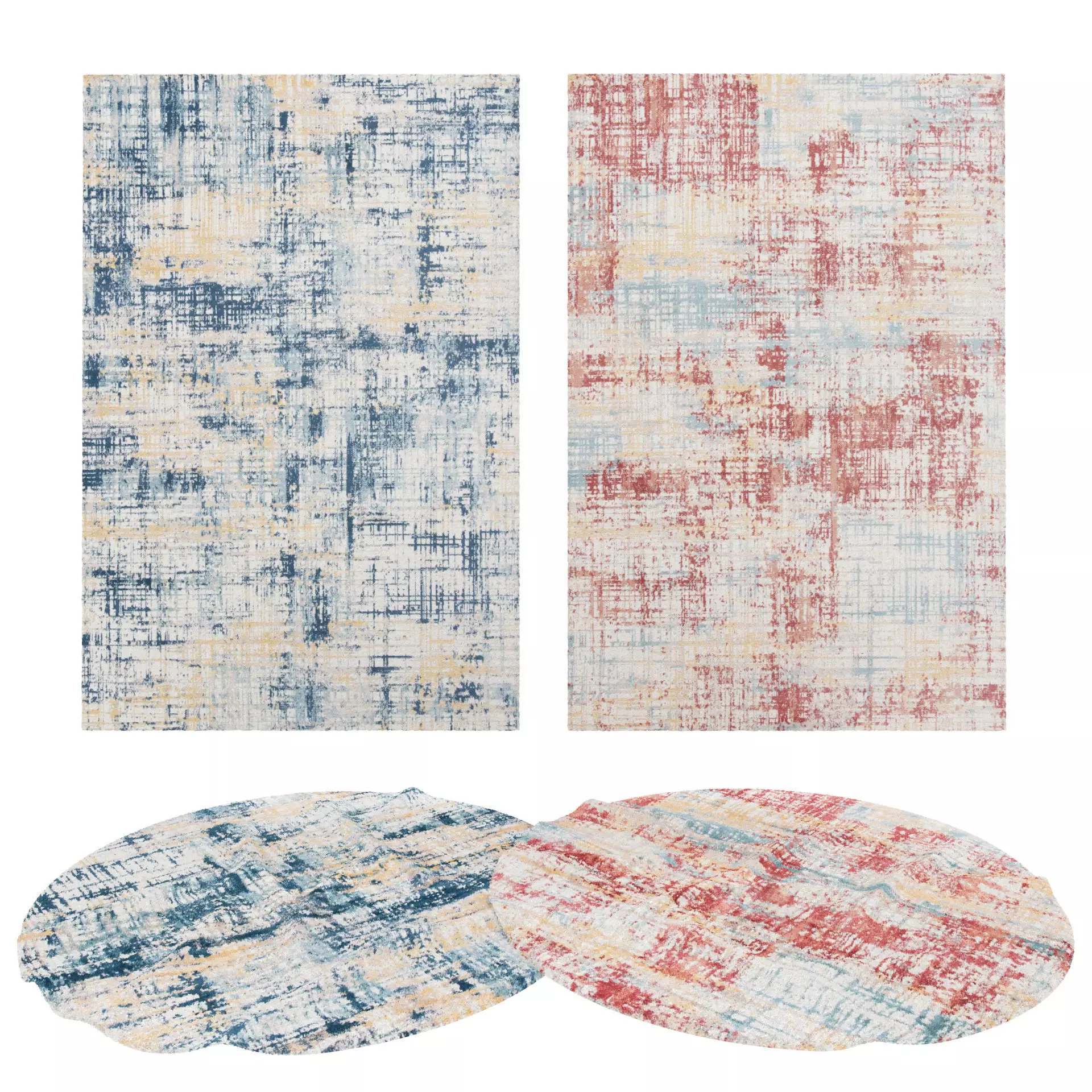 Rugs No 1037 Low-poly 3D model_0