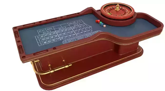 Roulette Table 3D model