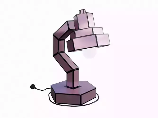 Modular Violet Luminaire 3D model