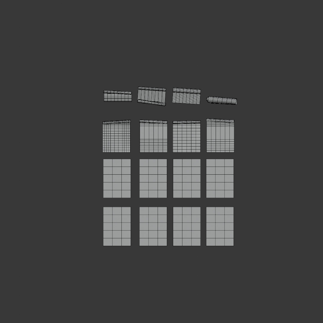 Old and New Paper Sheet Pack PBR Low Poly Low-poly 3D model_4