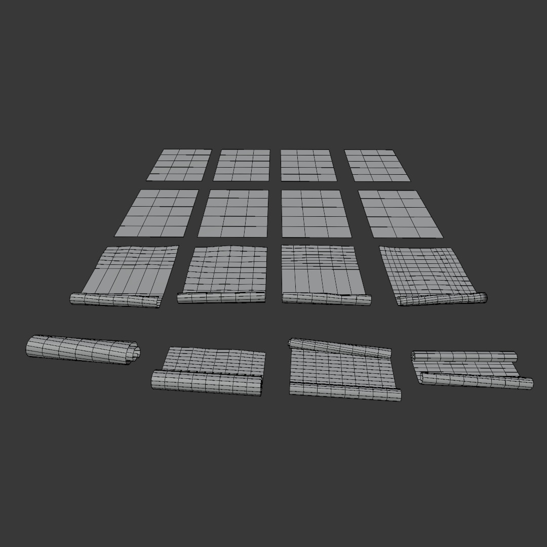 Old and New Paper Sheet Pack PBR Low Poly Low-poly 3D model_3